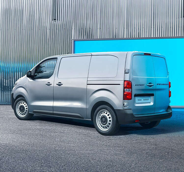 Peugeot Expert, вигляд ззаду з лівого боку