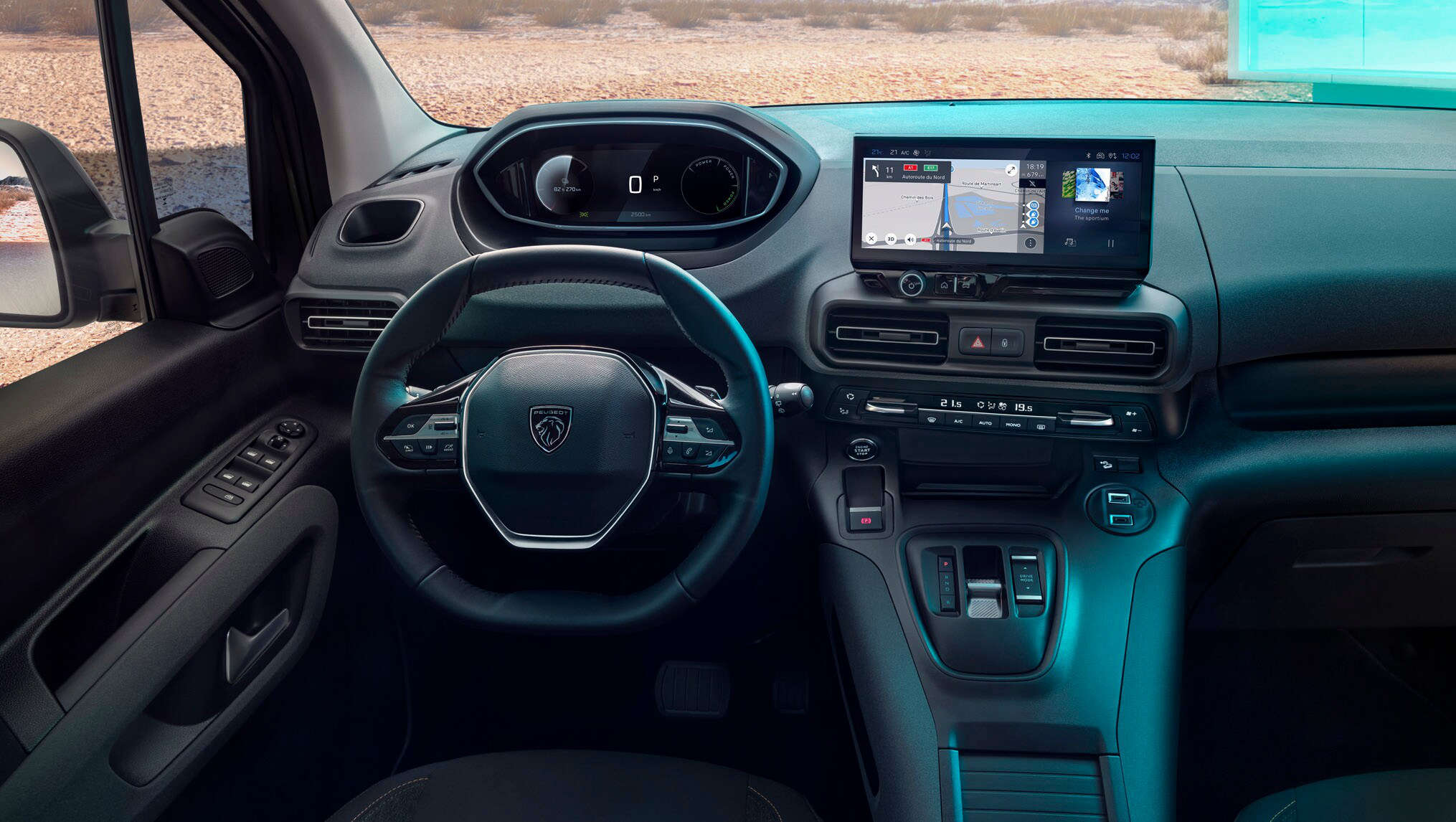 Інтер’єр салону нового Peugeot e-Rifter